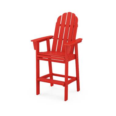 Polywood outdoor patio adirondack chair traditional curveback discount plastic